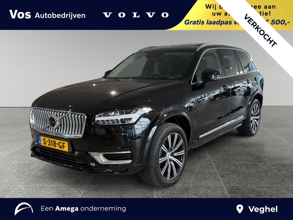 Volvo XC90 T8 Recharge AWD Inscription | LONG RANGE | Trekha, Gebruikt, 4 cilinders, 7 stoelen, Zwart