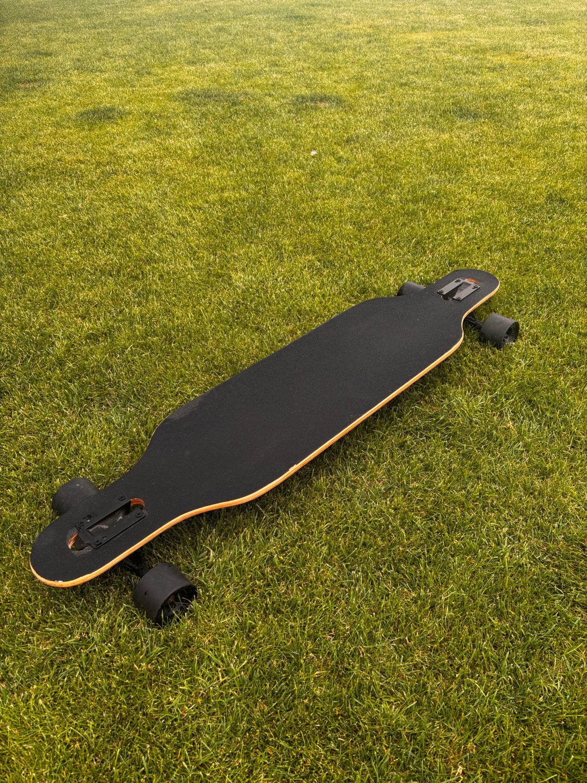 Longboard - Zwart/Wit geblokt - 1.05m, Ophalen of Verzenden, Gebruikt, Skateboard, Longboard