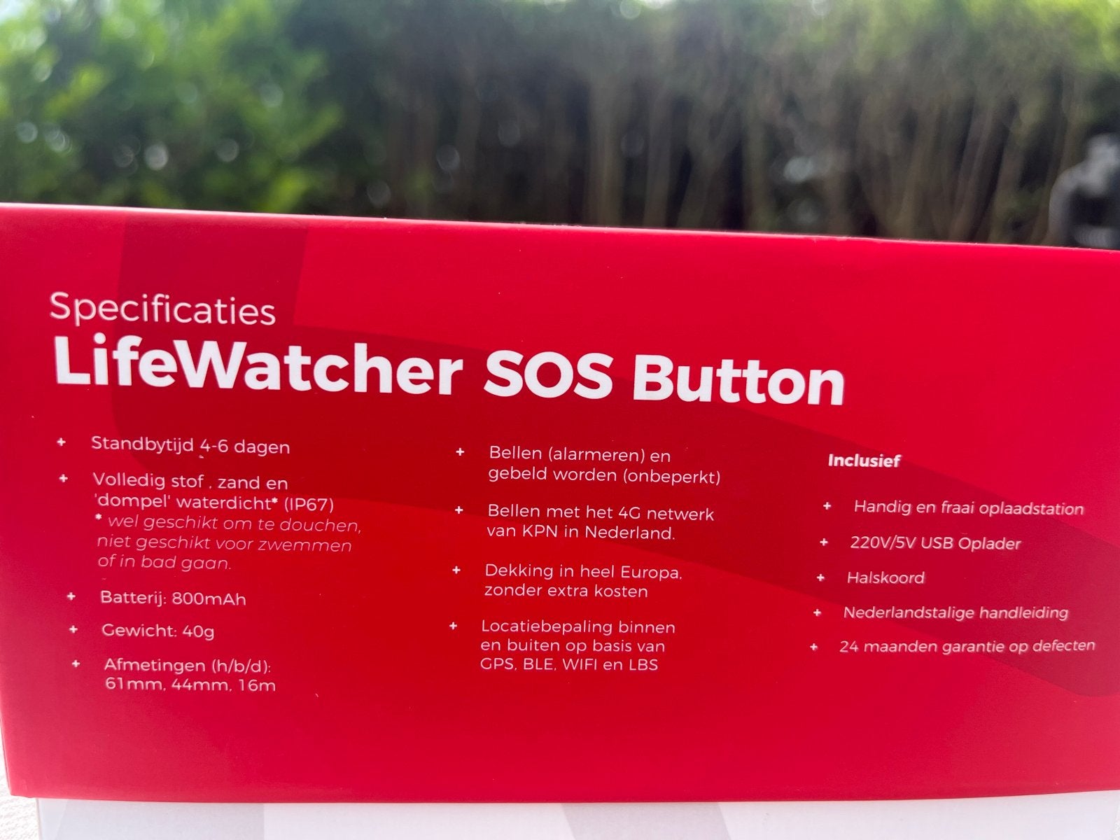 LifeWatcher SOS Button - Nieuw in doos, Ophalen of Verzenden, Zo goed als nieuw