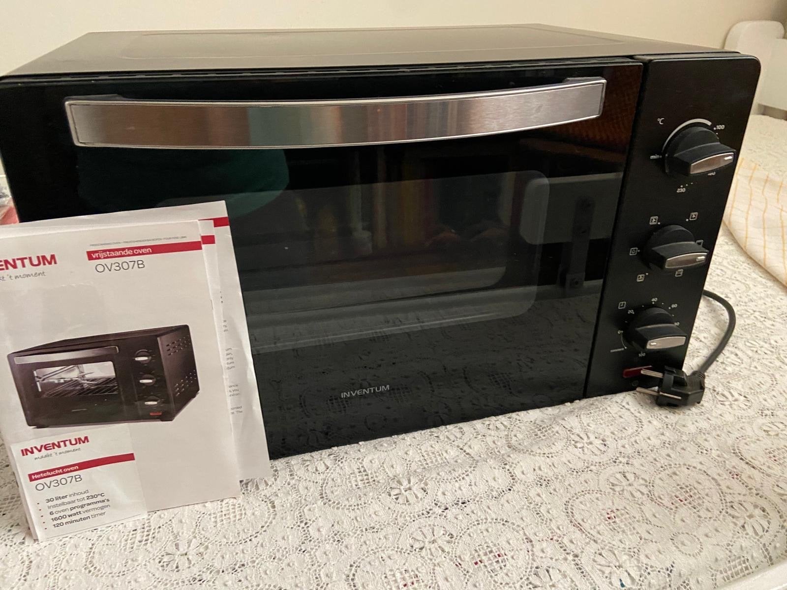 Inventum OV307B Vrijstaande Oven - Zo goed als nieuw, Witgoed en Apparatuur, Ophalen, Minder dan 45 cm, Oven, Zo goed als nieuw