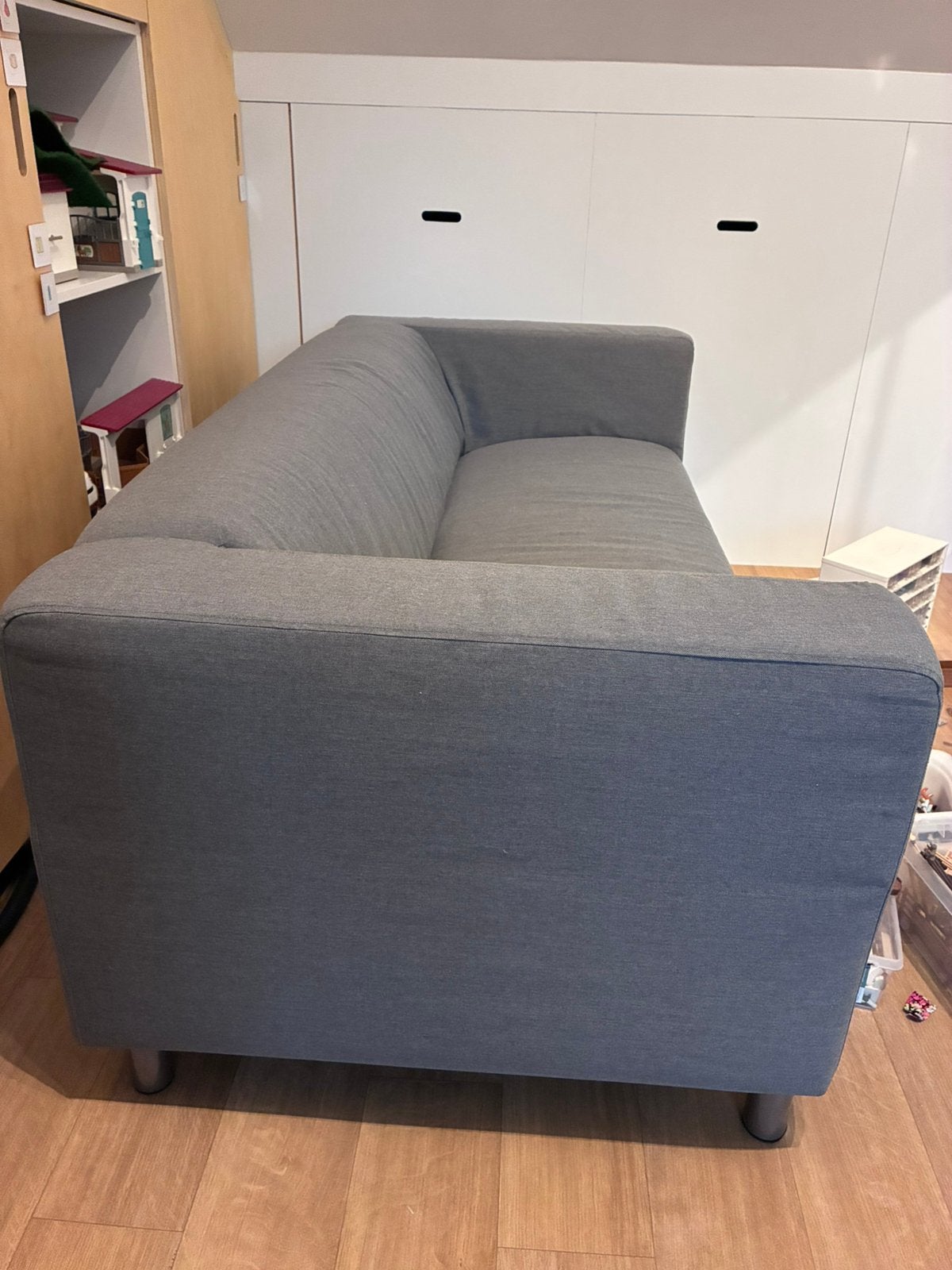 Ikea Klippan Vissle grijs, Huis en Inrichting, Banken | Bankstellen, Ophalen, Zo goed als nieuw, Tweepersoons