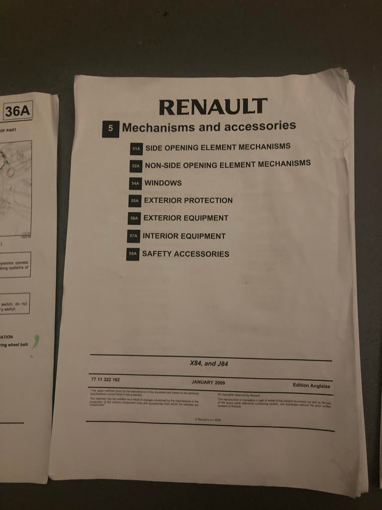 Renault (Grand) Scenic II Werkplaatshandboek, Ophalen of Verzenden
