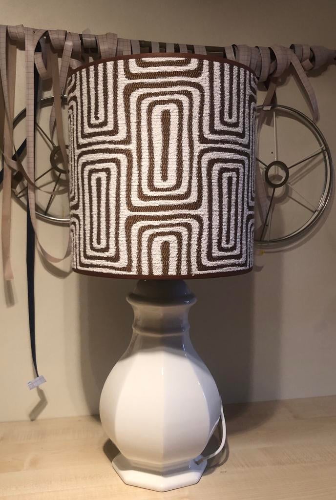 Handgemaakte lampenkap met voet!, Ophalen of Verzenden, Nieuw, Minder dan 50 cm