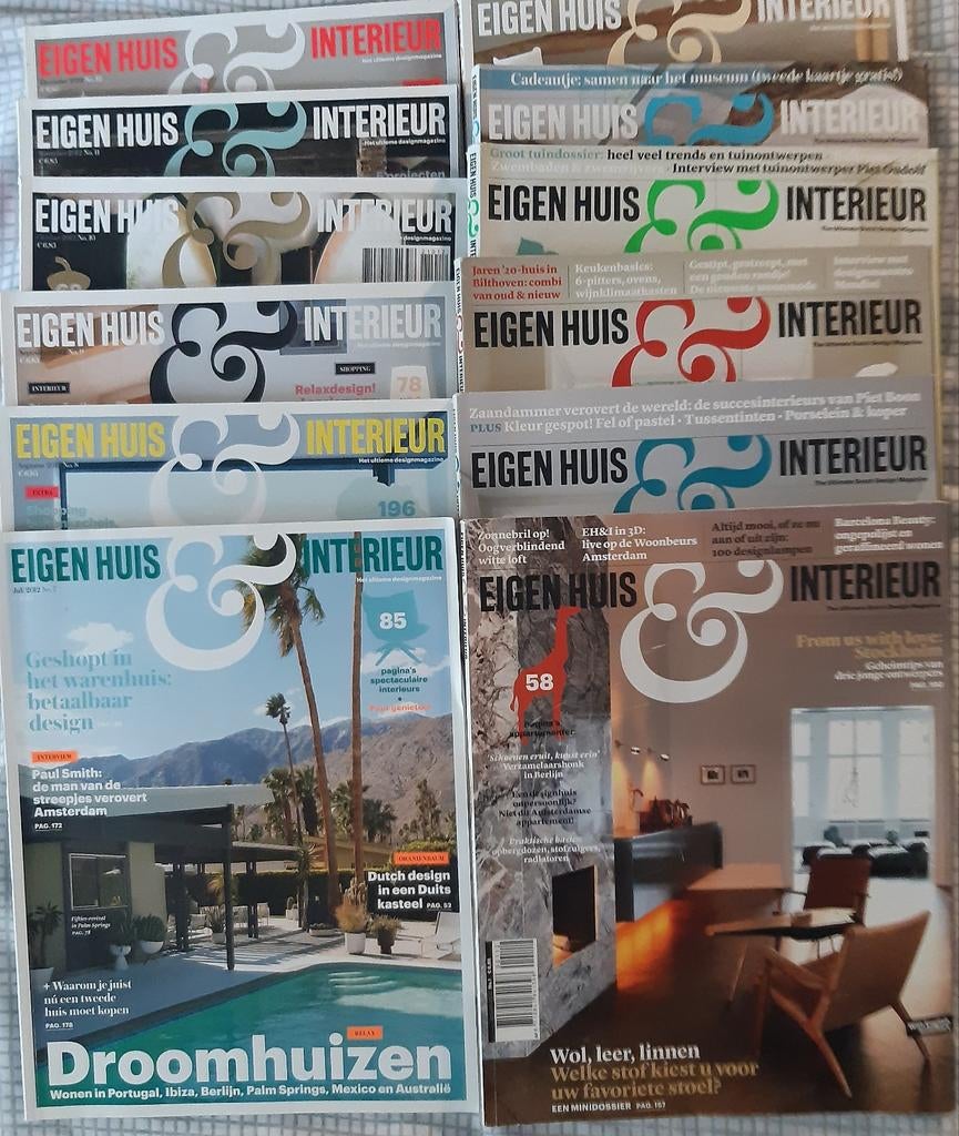 Eigenhuis en Interieur EH&I woontijdschrift jaren 2010-2016, Ophalen of Verzenden, Overige typen