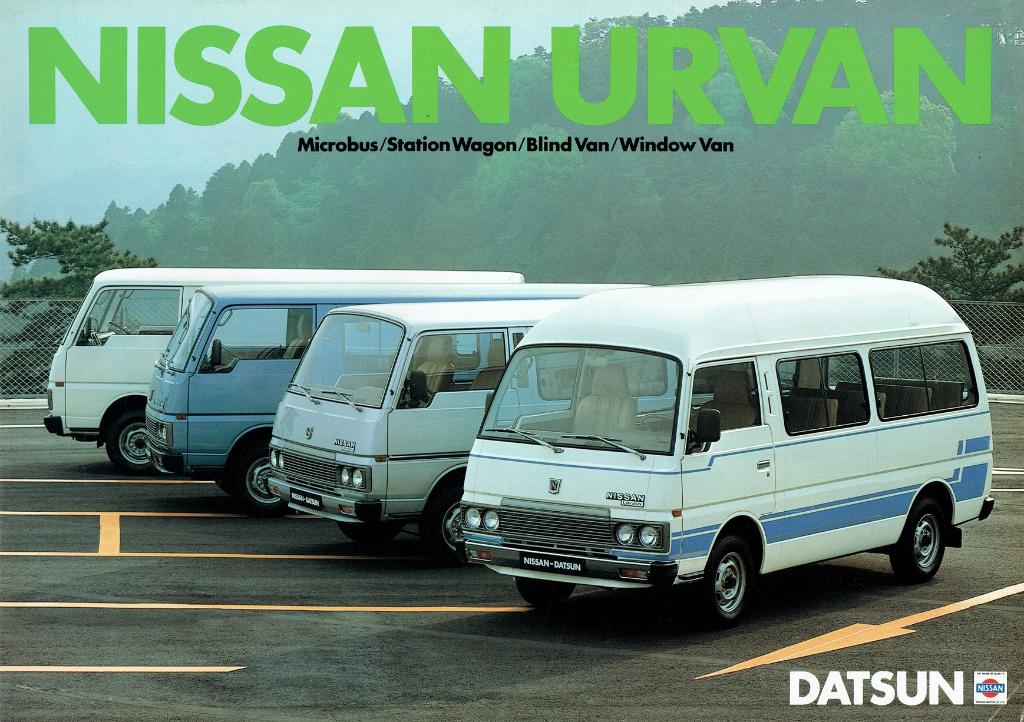 Folder Nissan Urvan (Engelstalig uit Japan - 1982), Verzenden, Gelezen, Nissan