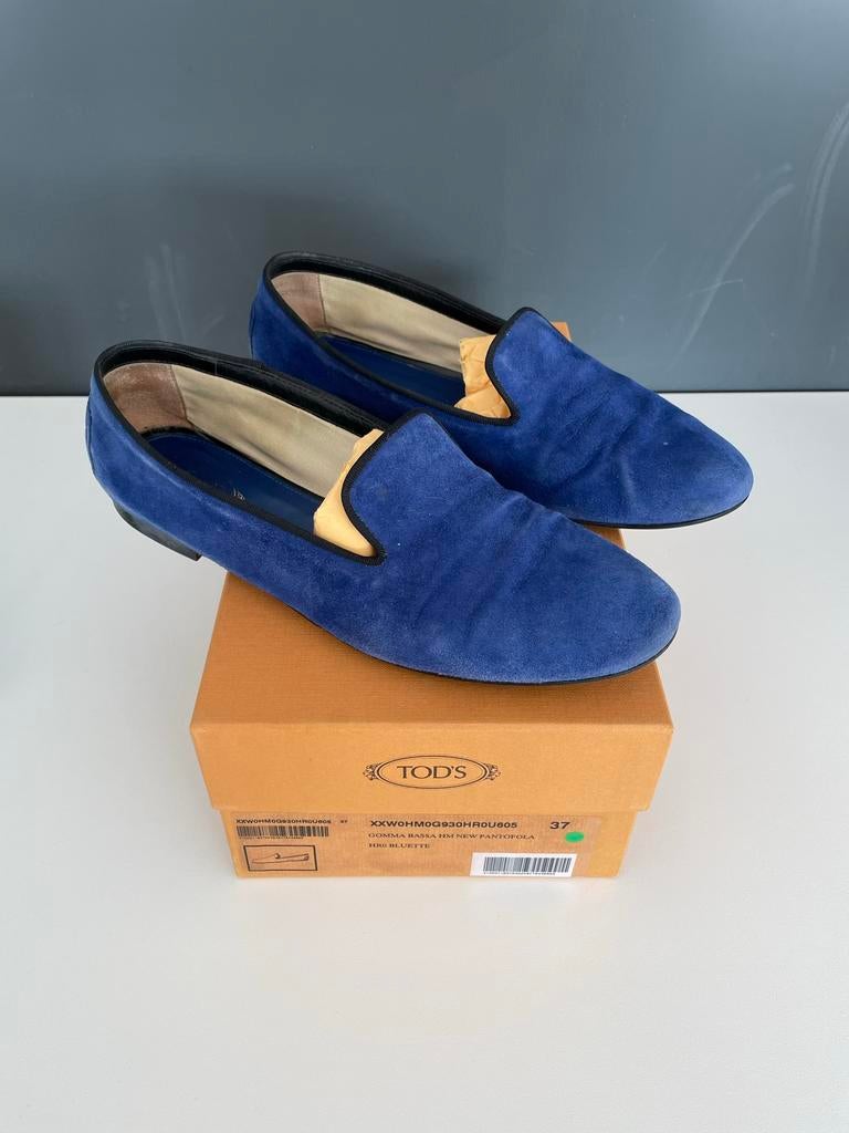 Tod’s, Blauw, Instappers, Ophalen of Verzenden, Zo goed als nieuw