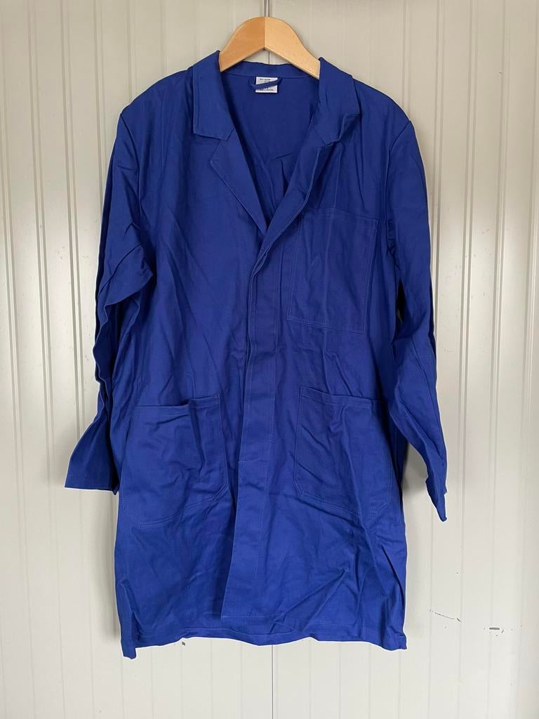 Nieuw! Blauwe stofjas maat L 100% katoen, Tuin en Terras, Werkkleding, Heren, Onbekend, Nieuw, Ophalen of Verzenden