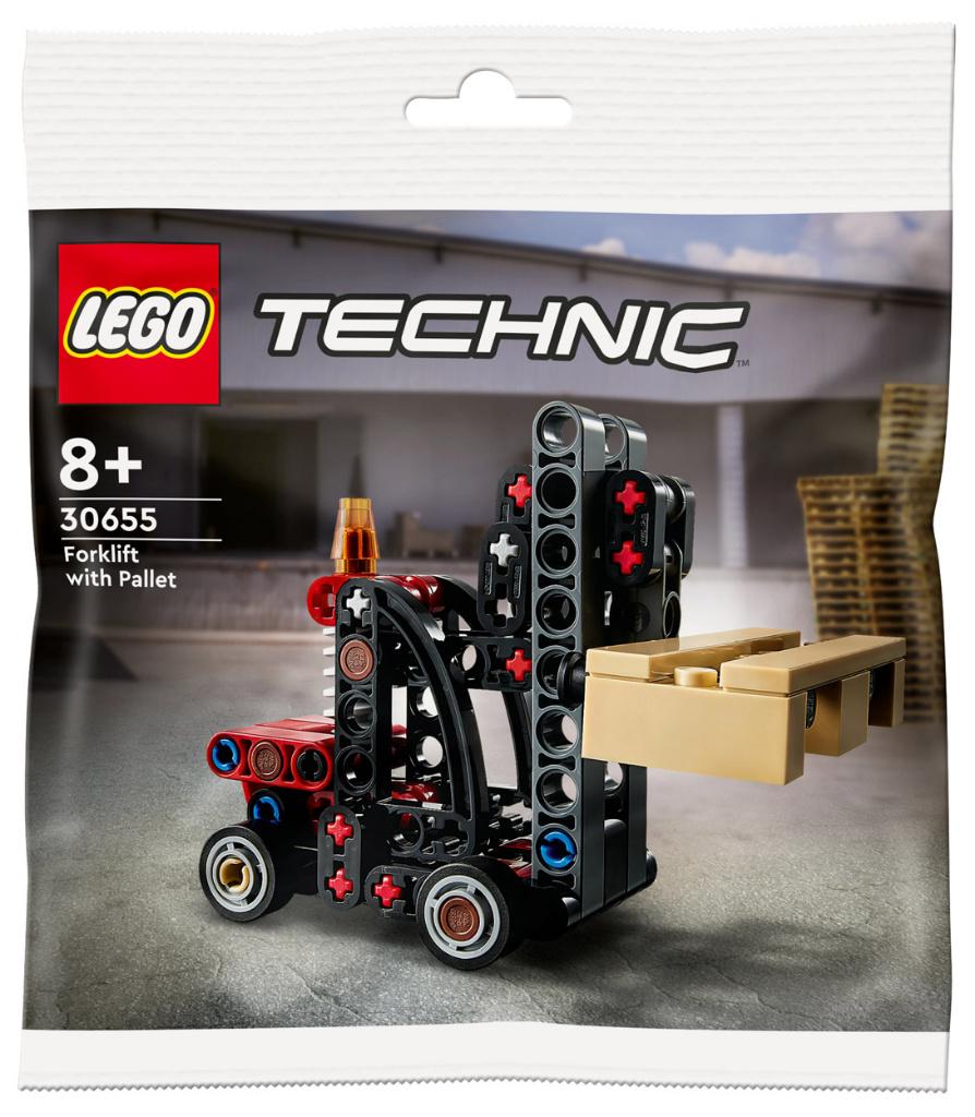 LEGO 30655 Technic VorkHeftruck met Pallet PolyBag 78dlg, Ophalen of Verzenden, Nieuw, Complete set, Lego