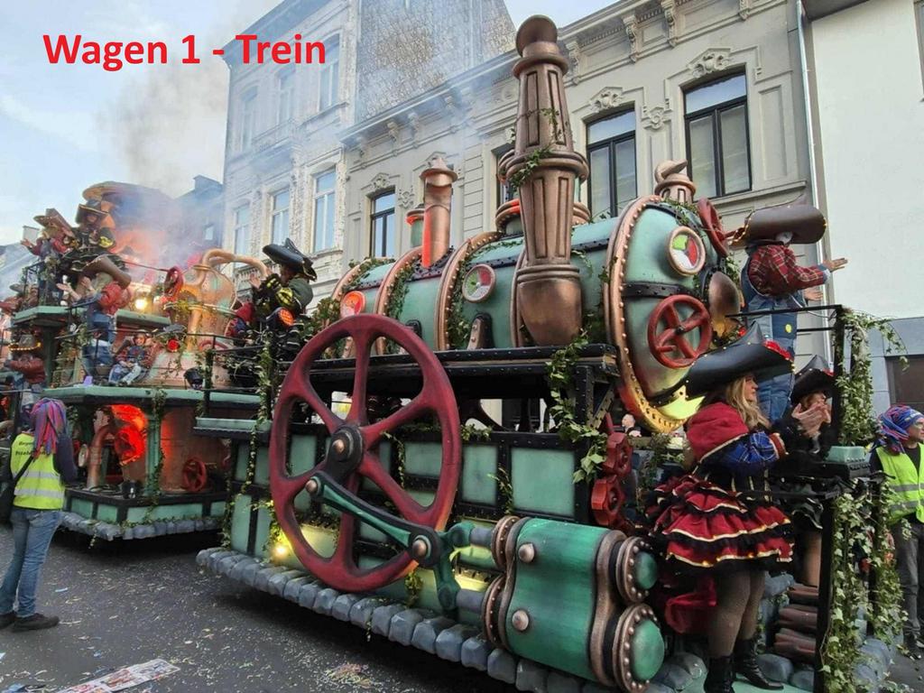 Carnavalswagen/Praalwagen - Steampunk / Industrieel Thema, Hobby en Vrije tijd, Feestartikelen, Gebruikt, Versiering, Carnaval