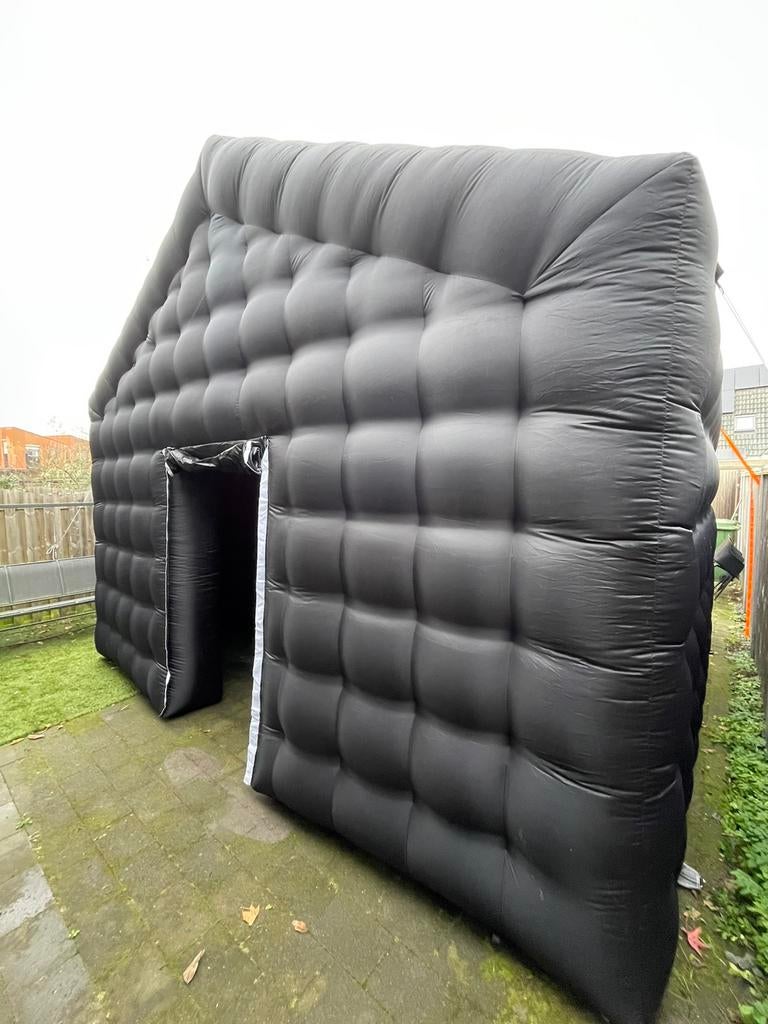 Opblaasbare partytent te huur, huren almere lelystad, Ophalen
