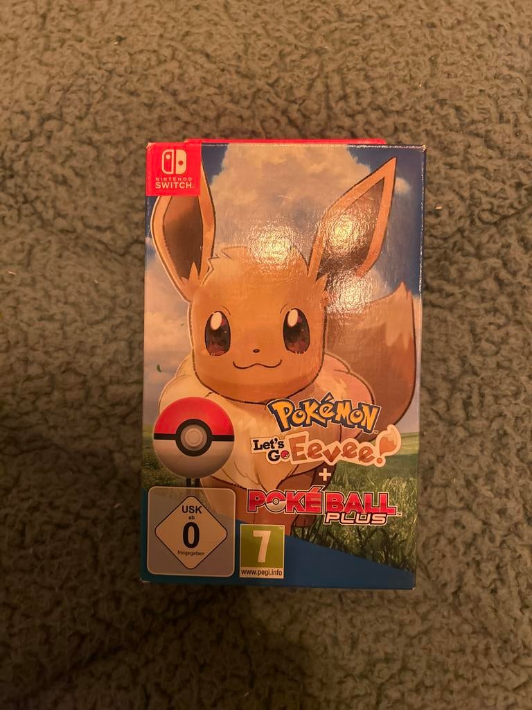 Pokémon Let's Go Eevee! Poké Ball Plus Editie - Compleet!, Spelcomputers en Games, Games | Nintendo Switch, Zo goed als nieuw