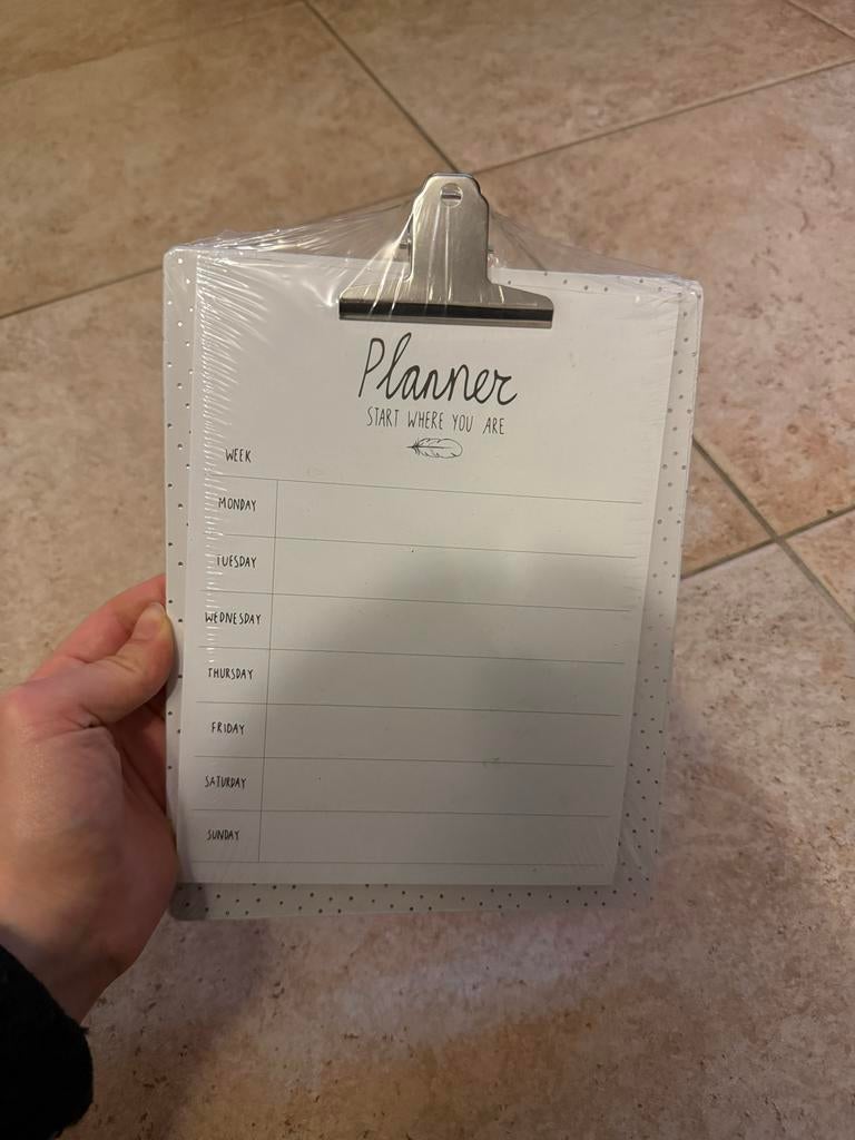 Nieuwe HEMA Clipboard Planner week planning, Diversen, Agenda's, Nieuw, Ophalen of Verzenden