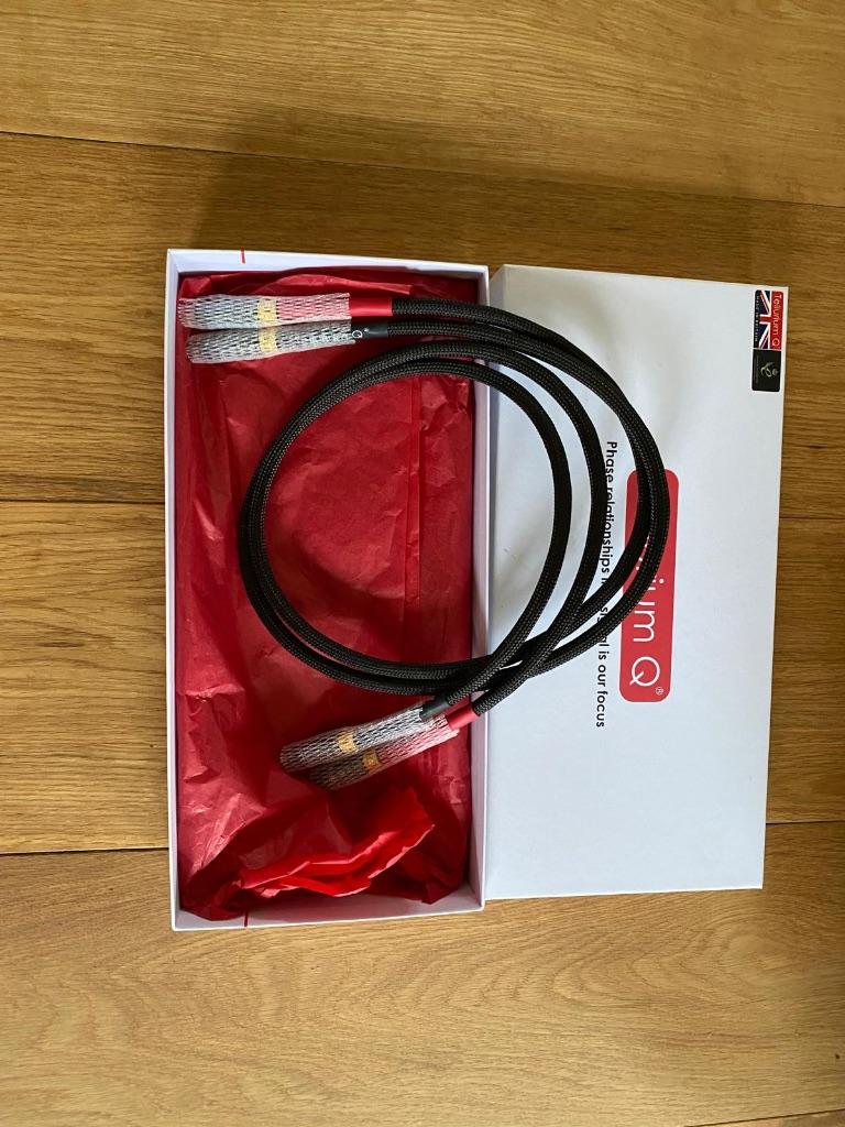 Interconnect Tellurium Q, Audio, Tv en Foto, Audiokabels en Televisiekabels, Ophalen of Verzenden, Zo goed als nieuw, Minder dan 2 meter