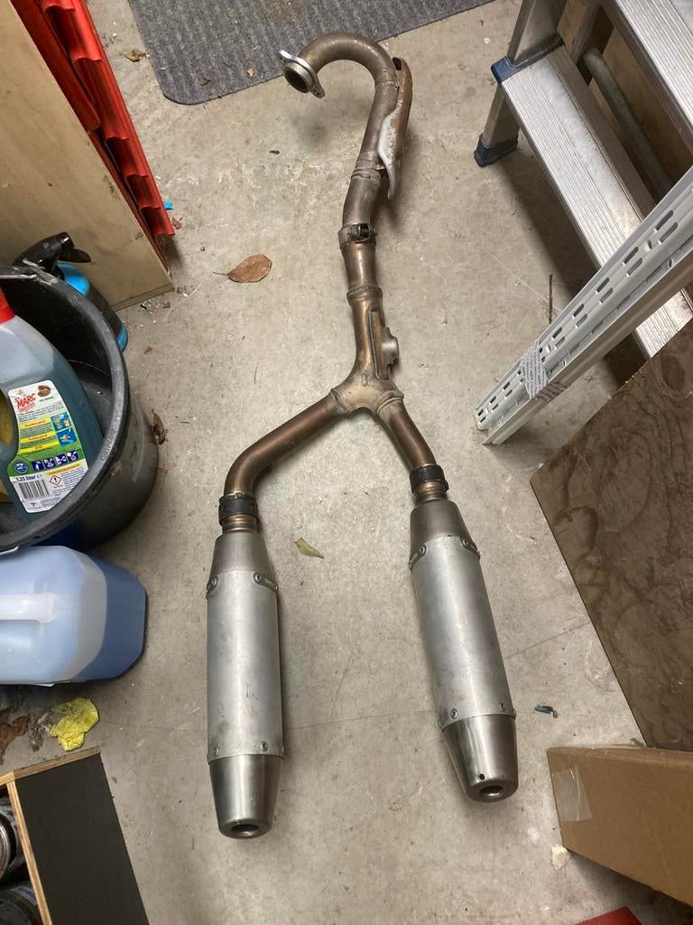 Honda crf dubbele uitlaat, Motoren, Ophalen of Verzenden