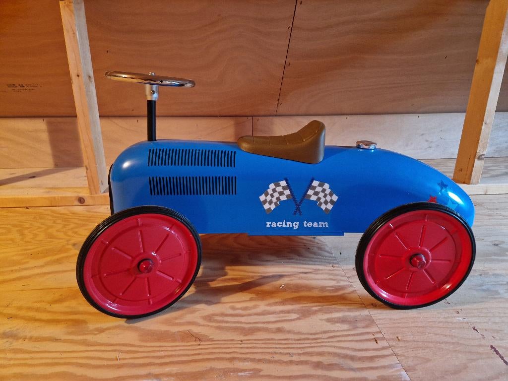 Retro loopauto racer, Ophalen, Zo goed als nieuw, Loopvoertuig