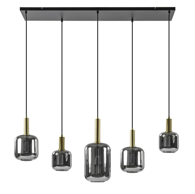 Light en living hang lamp (1jaar oud), Huis en Inrichting, Lampen | Hanglampen, 50 tot 75 cm, Ophalen of Verzenden, Glas, Hotel chique
