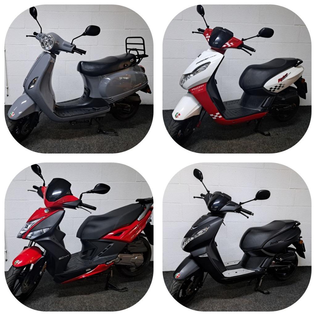 Op zoek naar een elektrische scooter of benzine scooter?, Ophalen, Elektrisch, Nieuw