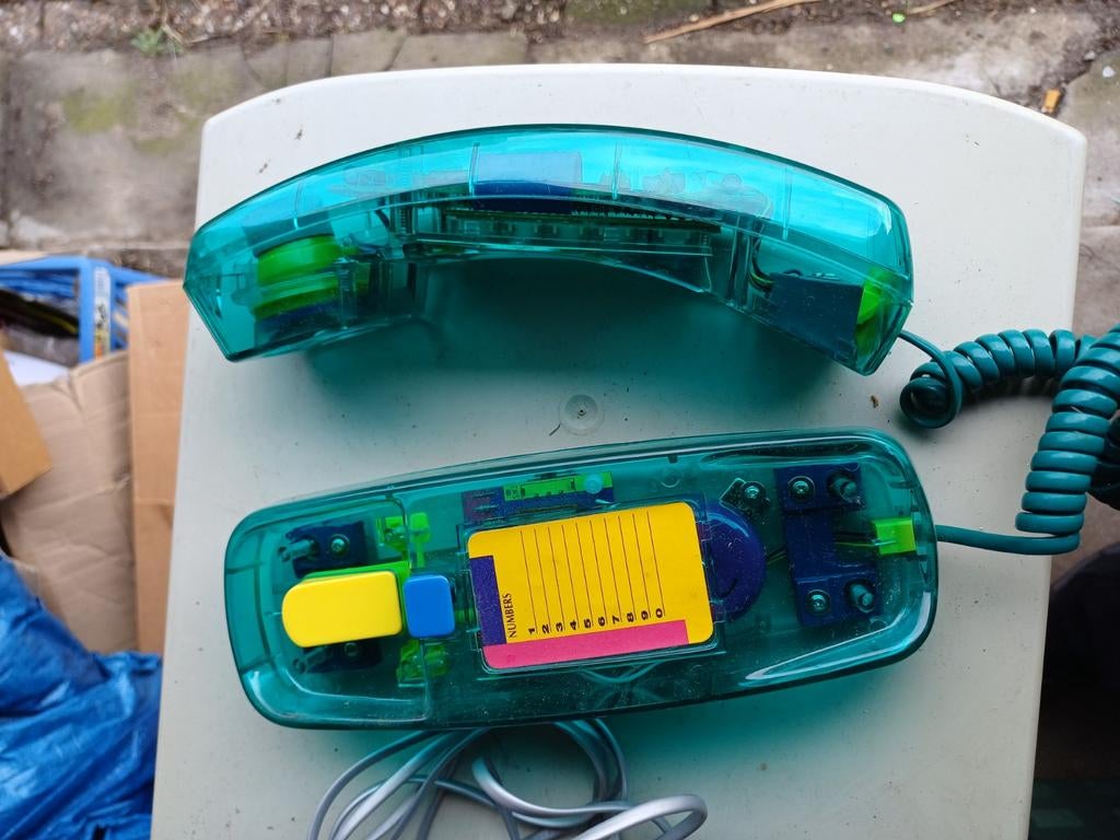 Vintage Aiscom Model 205 Transparante Telefoon, Ophalen of Verzenden, Nieuw, 1 handset