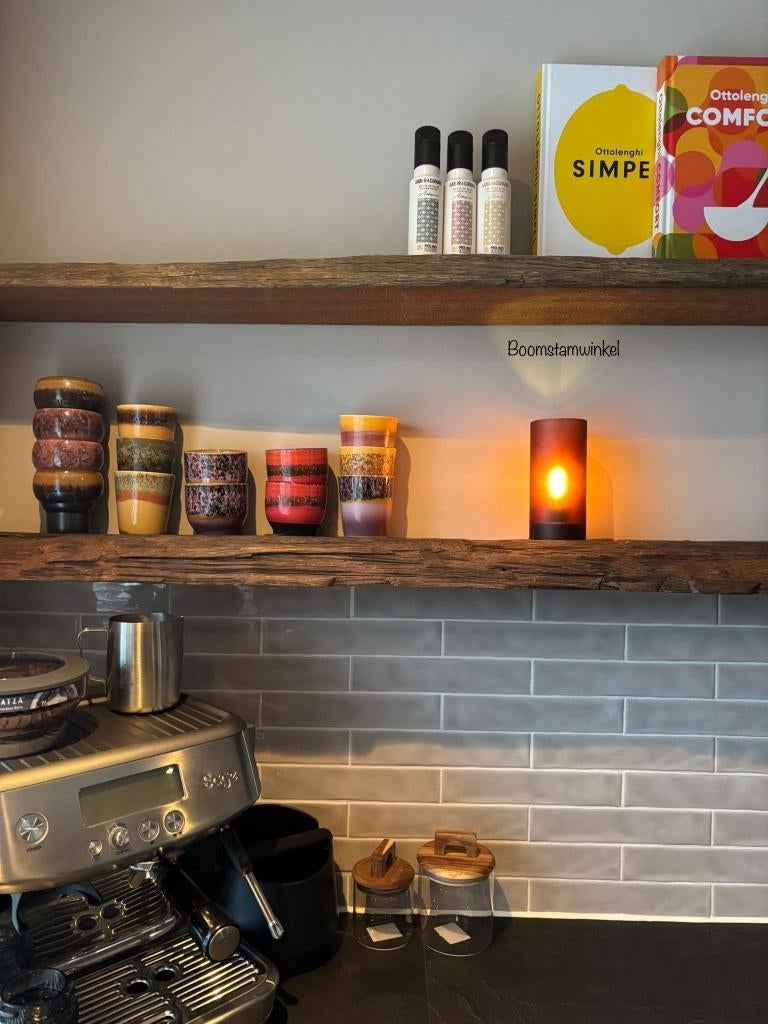 wandplank hout | wandplank zwevend | wandplank op maat, Ophalen of Verzenden, Nieuw