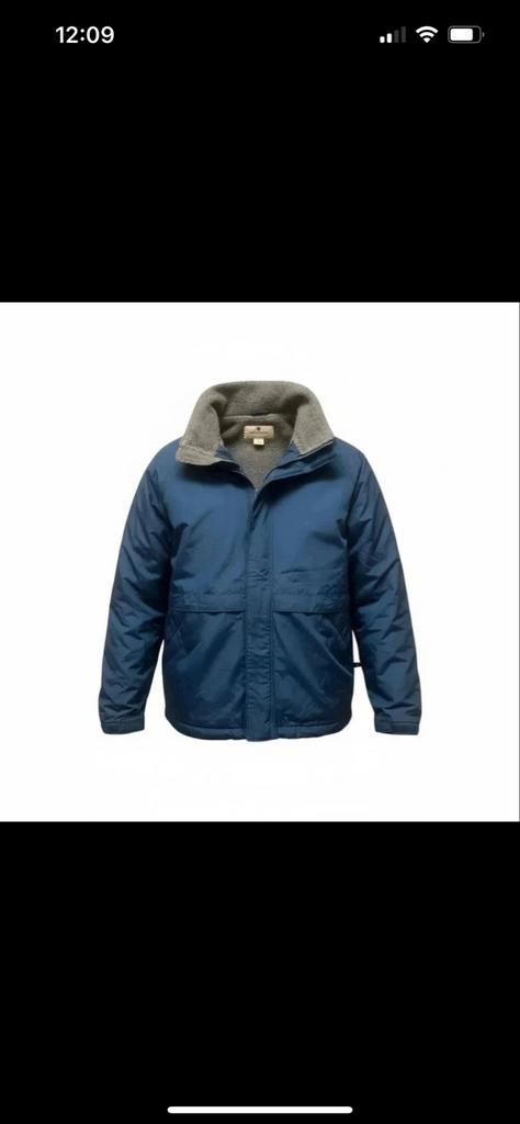 Woolrich Fleece Jas Jaren 90 - Maat XL, Ophalen of Verzenden, Gedragen, Maat 56/58 (XL), Blauw