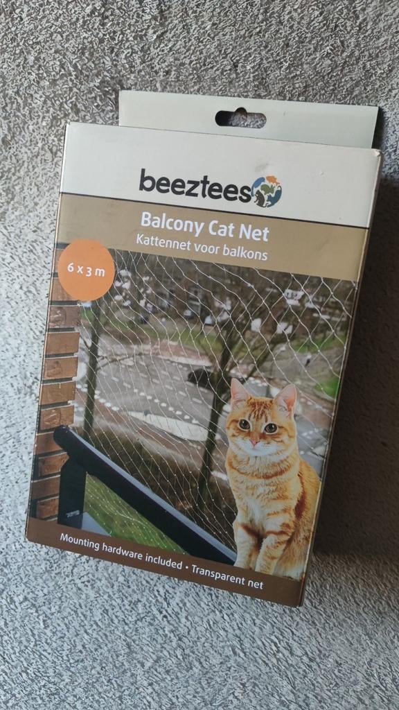 NIEUW Beeztees kattennet voor balkons - 6 x 3 meter, Ophalen of Verzenden, Zo goed als nieuw