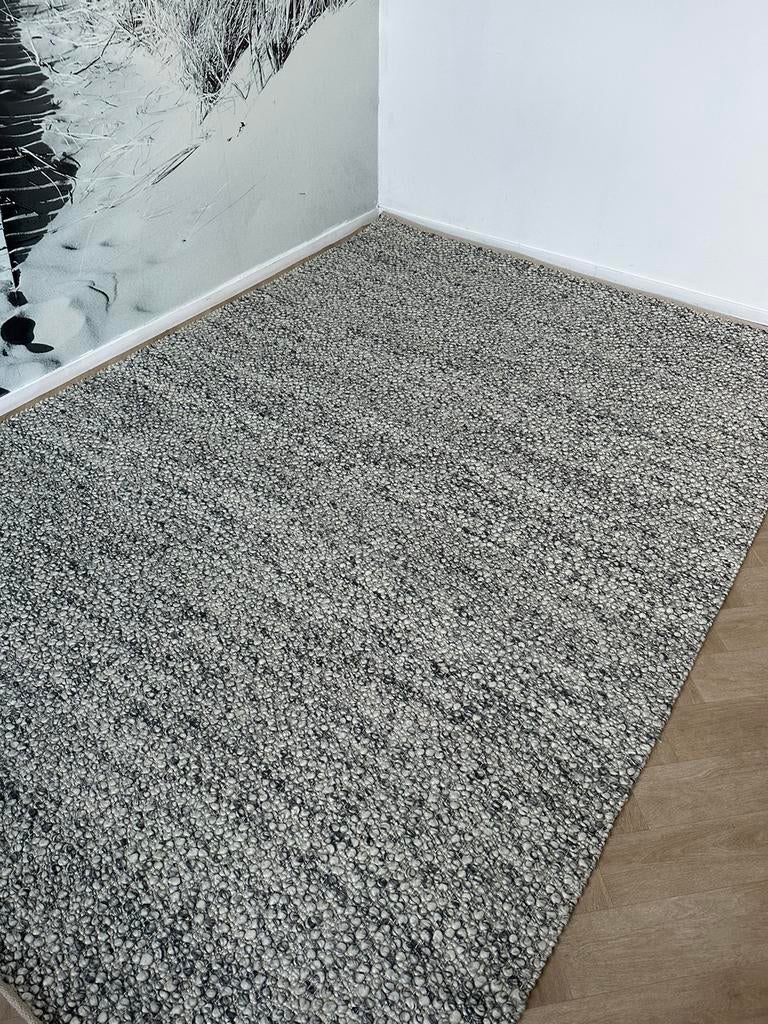 Brinker bolletjes wol 200/290 antra/ivory vloerkleed karpet, Ophalen of Verzenden, 200 cm of meer, Rechthoekig, Nieuw