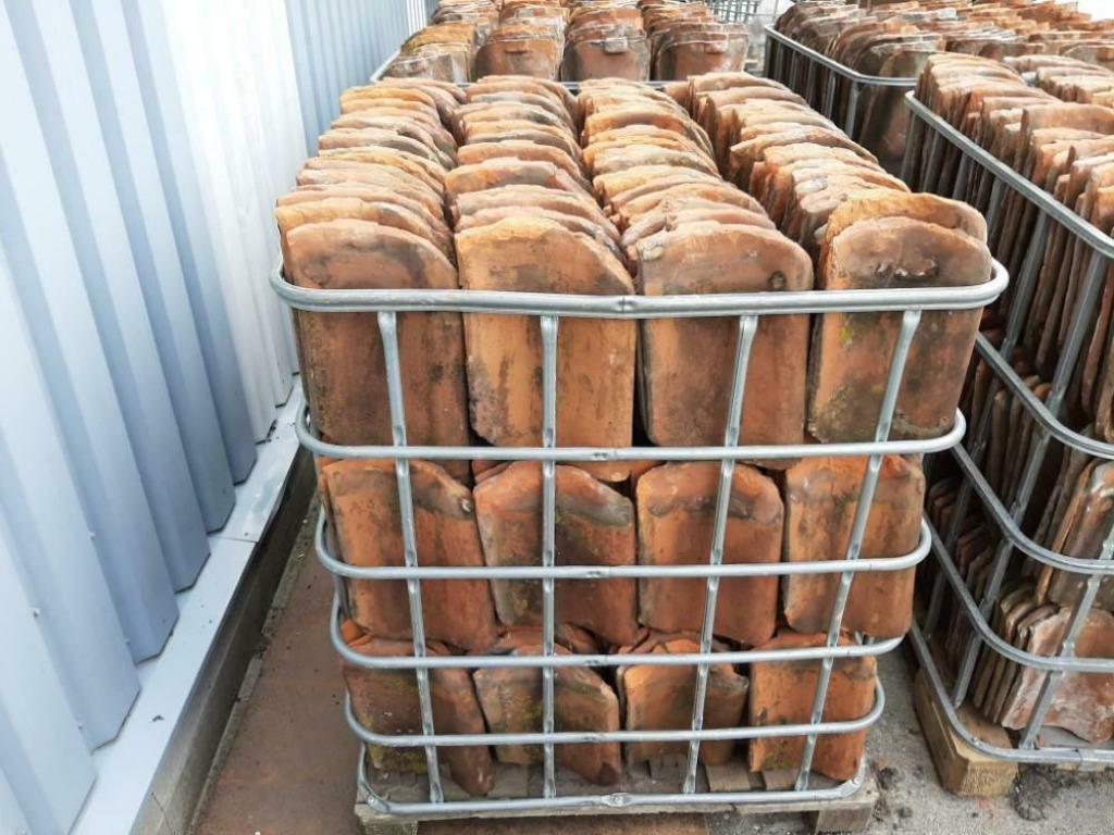 Oud Hollandse dakpannen met nokvorsten 2000 stks, Gebruikt, Steen of Klei, Ophalen of Verzenden, 15 m² of meer