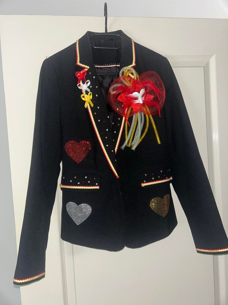 Oeteldonk jasje maat s, Kleding | Dames, Carnavalskleding en Feestkleding, Ophalen of Verzenden, Zo goed als nieuw, Maat 36 (S)