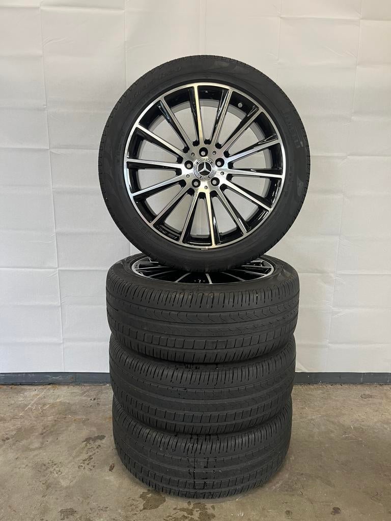 Mecedes Benz AMG velgen zwart en chroom, Auto-onderdelen, Banden en Velgen, Ophalen, 255 mm, Banden en Velgen, Nieuw