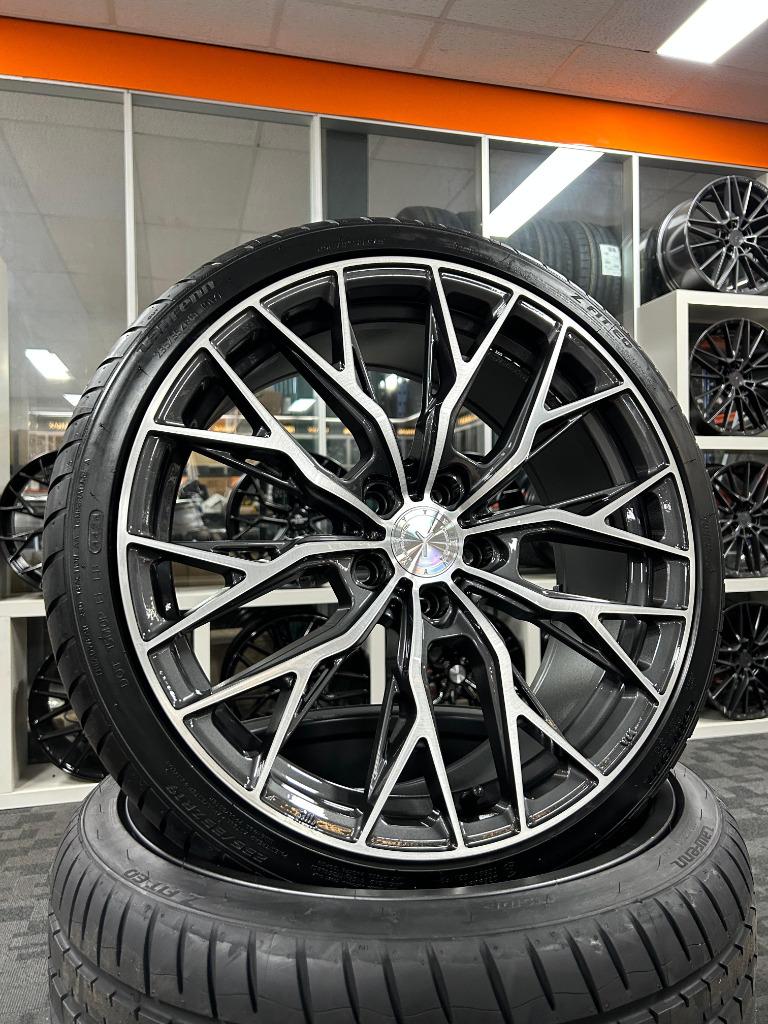 ACTIE | 19 INCH YANAR DNZ-20 VELGENSET 5X112 GOLF LEON A3, 19 inch, Banden en Velgen, Nieuw, Ophalen of Verzenden
