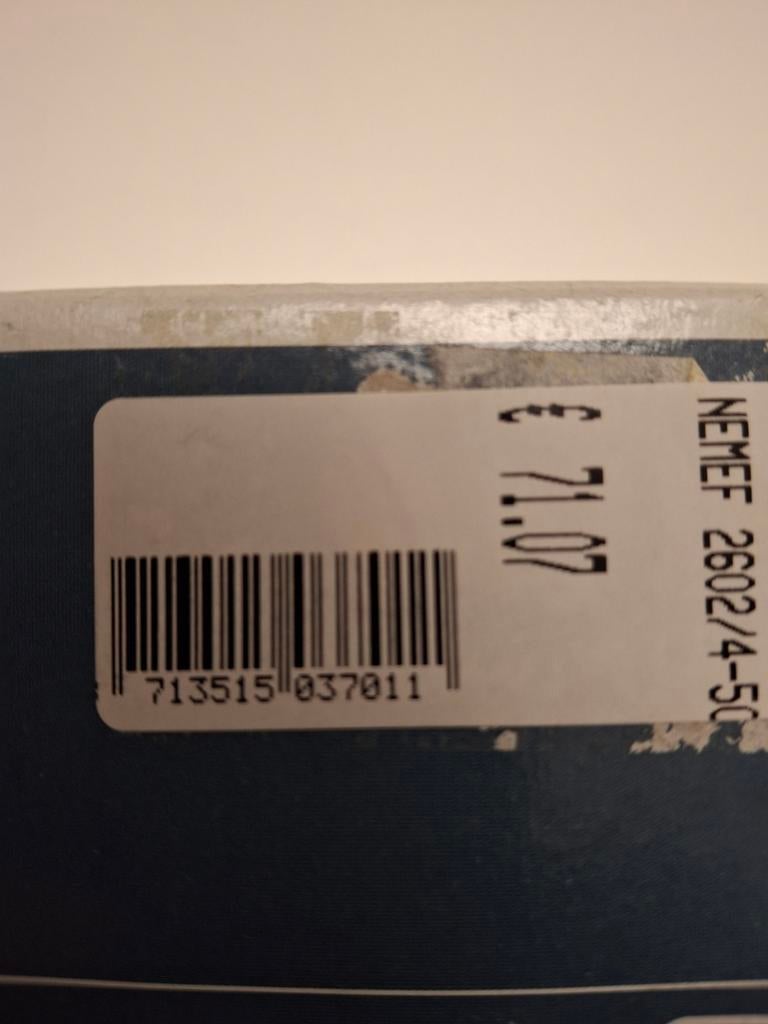 Nemef afsluitbare insteekgrendel 2602/4, Overige materialen, Onbekend, Nieuw, Ophalen of Verzenden
