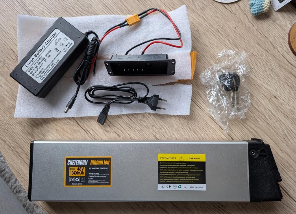 CHETERDOLI Lithium Batterij voor E-bikes, Ophalen, Nieuw