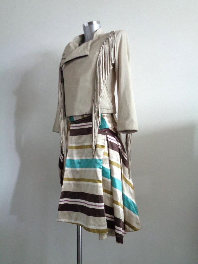 Co-ord set, Prune zacht leren jasje met MARNI rok origineel, Kostuum of Pak, Overige kleuren, Nieuw, Ophalen of Verzenden