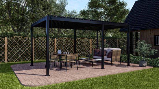 Pergola 3x5M, NIEUW, Luxe lamellen overkaping., Tuin en Terras, Overkappingen, Ophalen of Verzenden, Nieuw