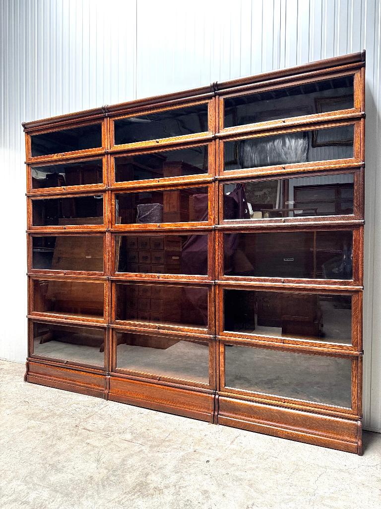 originele Globe Wernicke antieke BOEKENKAST VITRINEKAST, Ophalen of Verzenden, Zo goed als nieuw, 200 cm of meer, 25 tot 50 cm