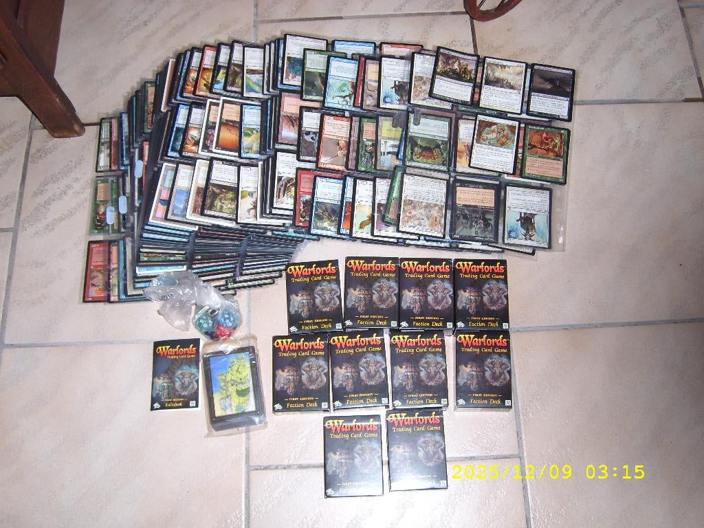 Warlords trading card game, Ophalen, Zo goed als nieuw