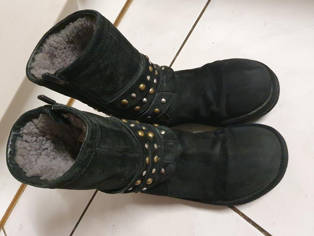 Zwarte UGG Laarzen met Studs - Maat 38, UGG, Verzenden, Zwart, Lage of Enkellaarzen