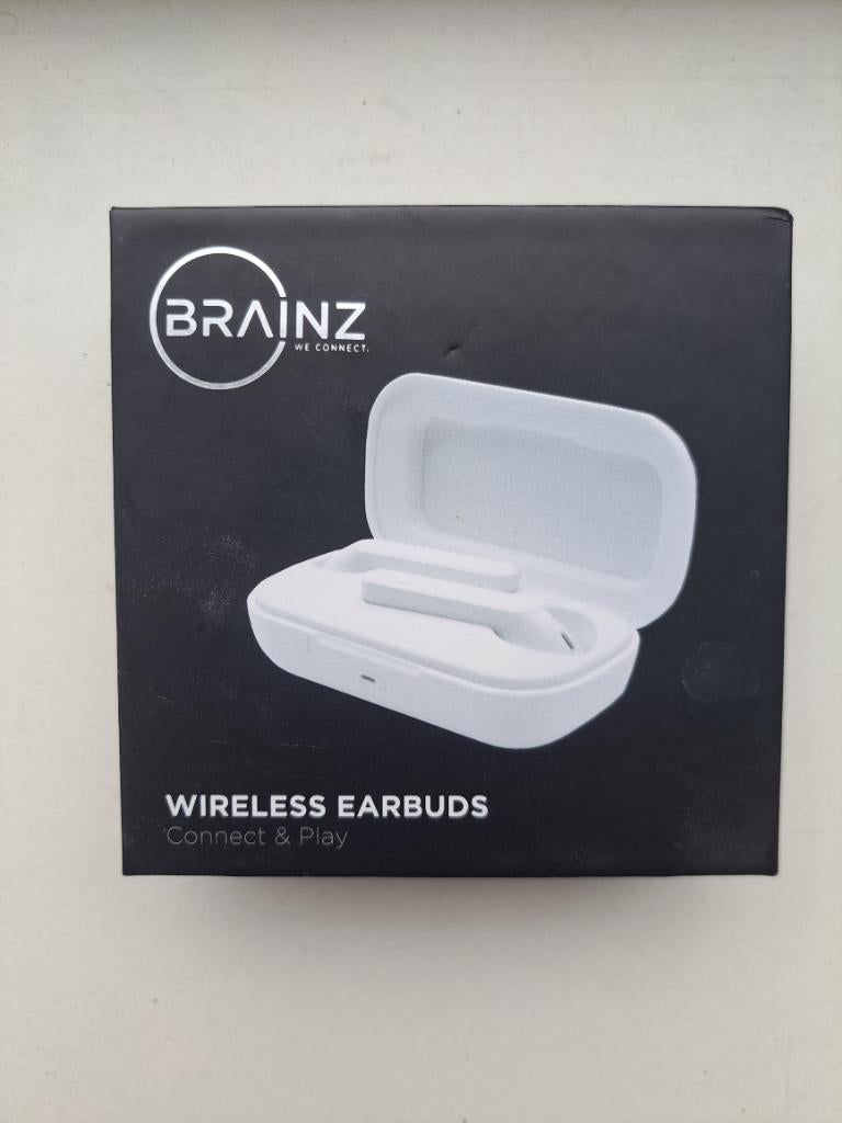 BRAINZ wireless earbuds draadloze oortjes koptelefoon, Overige merken, Zo goed als nieuw, Draadloos, Op oor (supra aural)