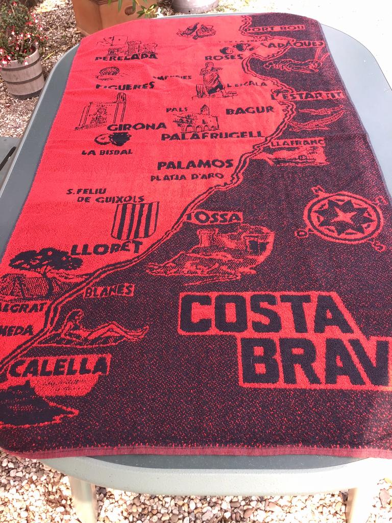 Groot badlaken voor t strand. Costa Brava, Ophalen of Verzenden, Zo goed als nieuw