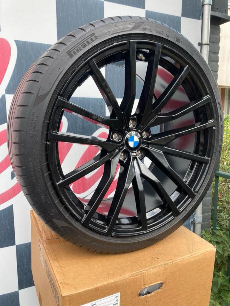22 inch BMW X5 velgen 5x112 + pirelli band G05 X6, 285 mm, Banden en Velgen, Nieuw, Overige maten