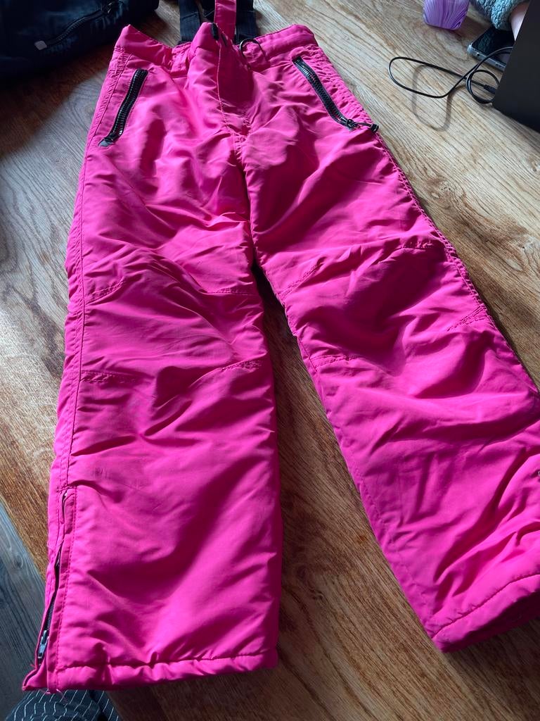 Roze Snow Sport Ski Broek Maat 122/128, Ophalen of Verzenden, Zo goed als nieuw, Jongen of Meisje, Sport- of Zwemkleding
