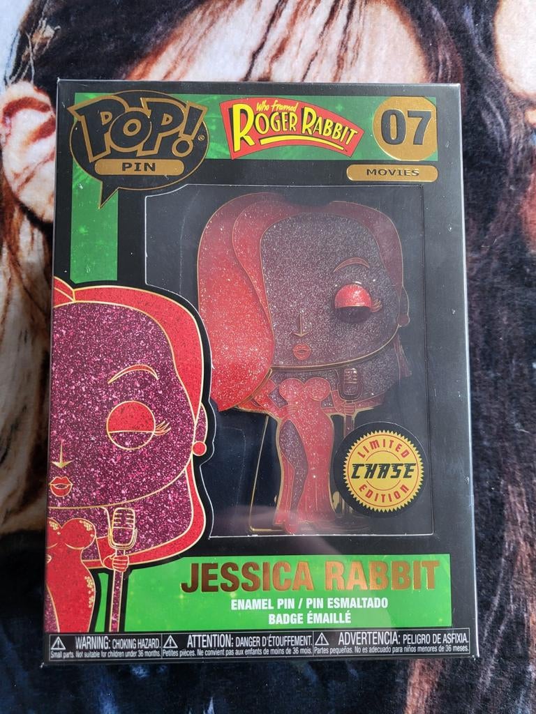 Jessica Rabbit 07 Chase Funko Pop Pin, Verzamelen, Ophalen of Verzenden, Nieuw