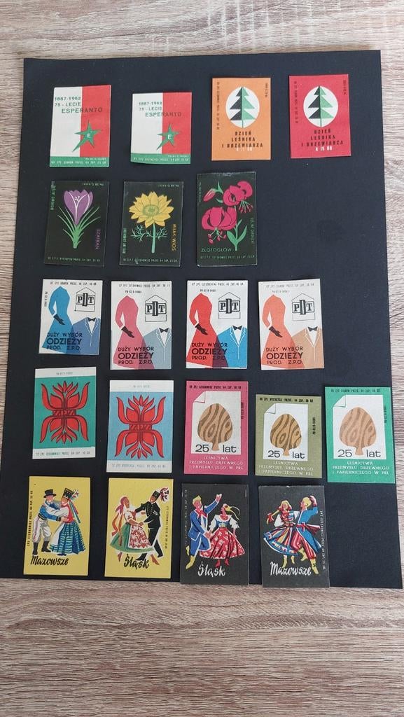 Lucifermerken Polen, 20 stuks, Verzenden, Zo goed als nieuw, Luciferdoosjes of -merken