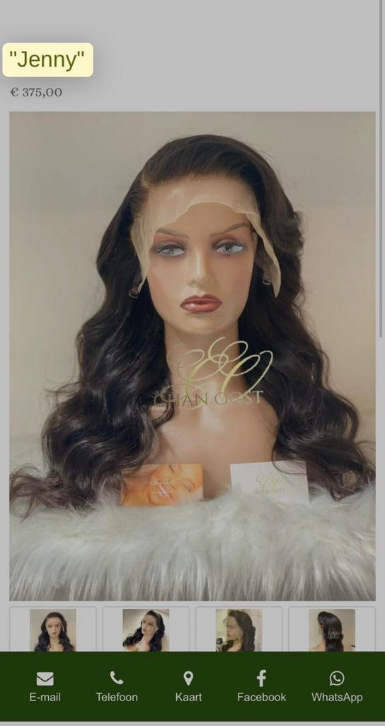 HD lace frontal Wig 22/24 inch, Ophalen of Verzenden, Nieuw, Pruik of Haarverlenging
