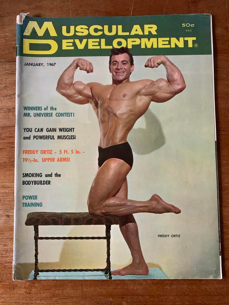 Muscular Development 1967 bodybuilding Schwarzenegger, Ophalen of Verzenden, Gelezen, Sport en Vrije tijd