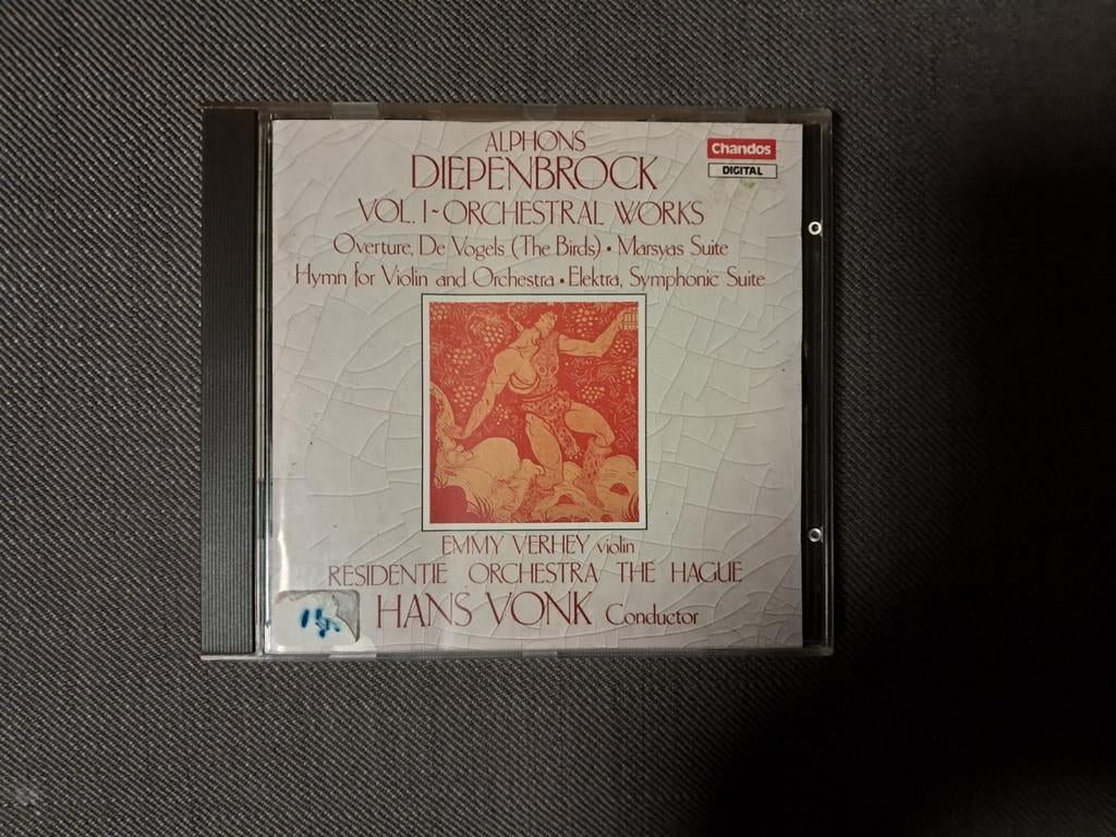 Alphons diepenbrock: elektra suite, de vogels overture...., Verzenden, Modernisme tot heden, Gebruikt, Orkest of Ballet