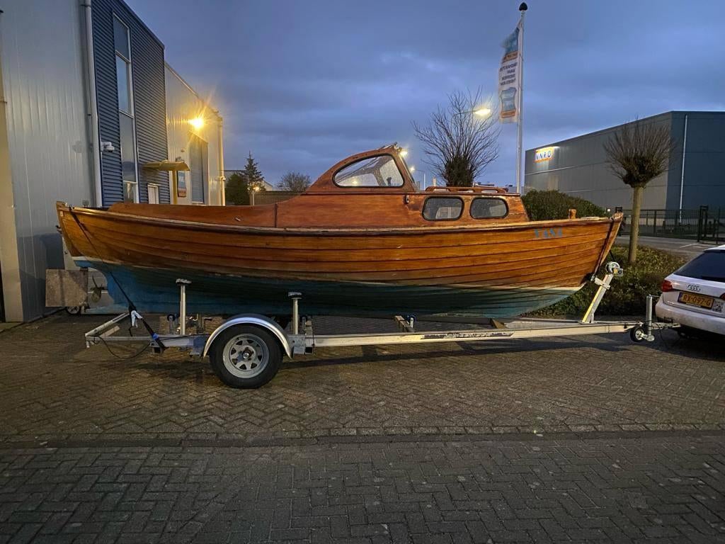 Klassiek houten scheepje met karakter, Watersport en Boten, Ophalen, Gebruikt