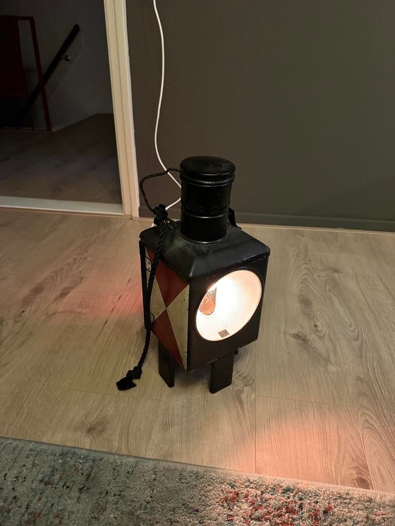 Antieke seinlamp/spoorlamp, Antiek en Kunst, Ophalen
