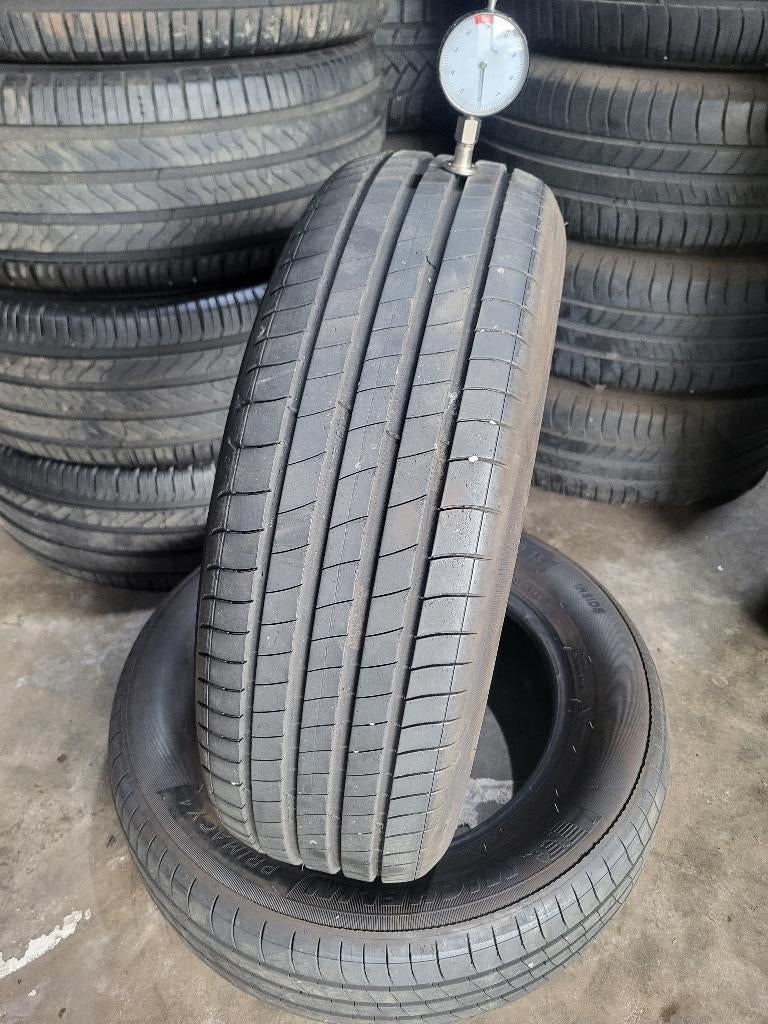 2 x 185/65/15 Michelin Primacy 6mm profiel 80,- Incl Montage, Gebruikt, 15 inch, Michelin France, Zomerbanden