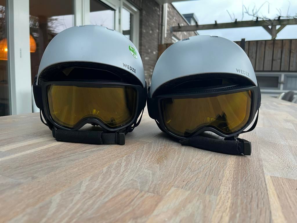 2x Wedze skihelm en skibril zgan, Overige merken, Overige typen, Ophalen of Verzenden, Zo goed als nieuw
